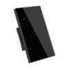 Interruptor Inteligente Sencillo Negro Táctil WiFi — Mercury Smart Home
