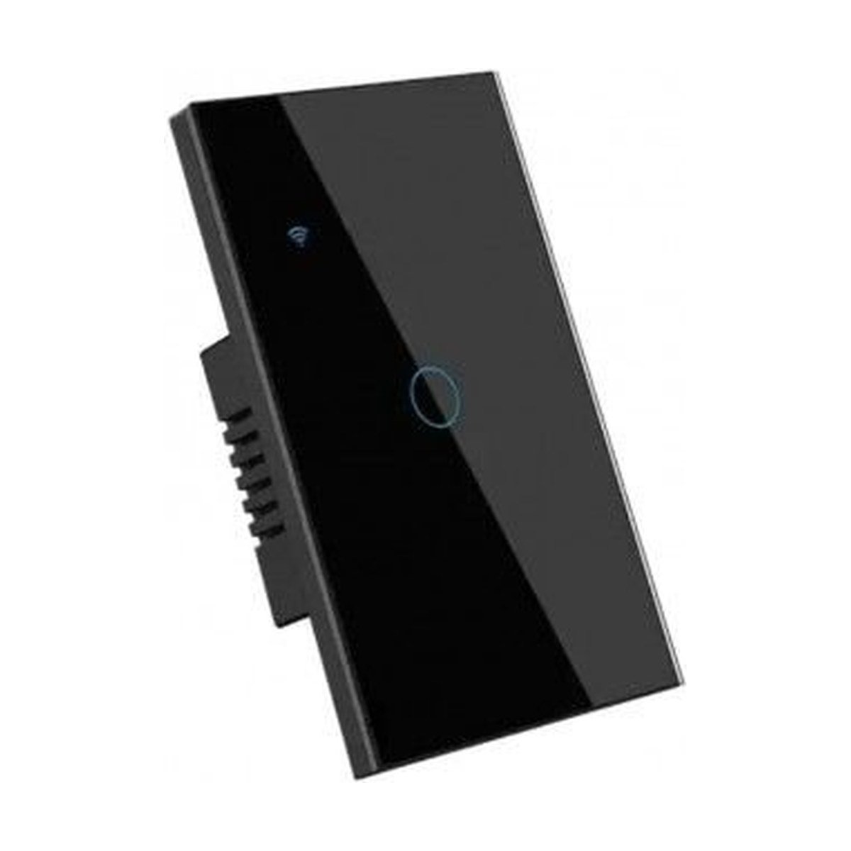 Interruptor Inteligente Sencillo Negro Táctil WiFi — Mercury Smart Home