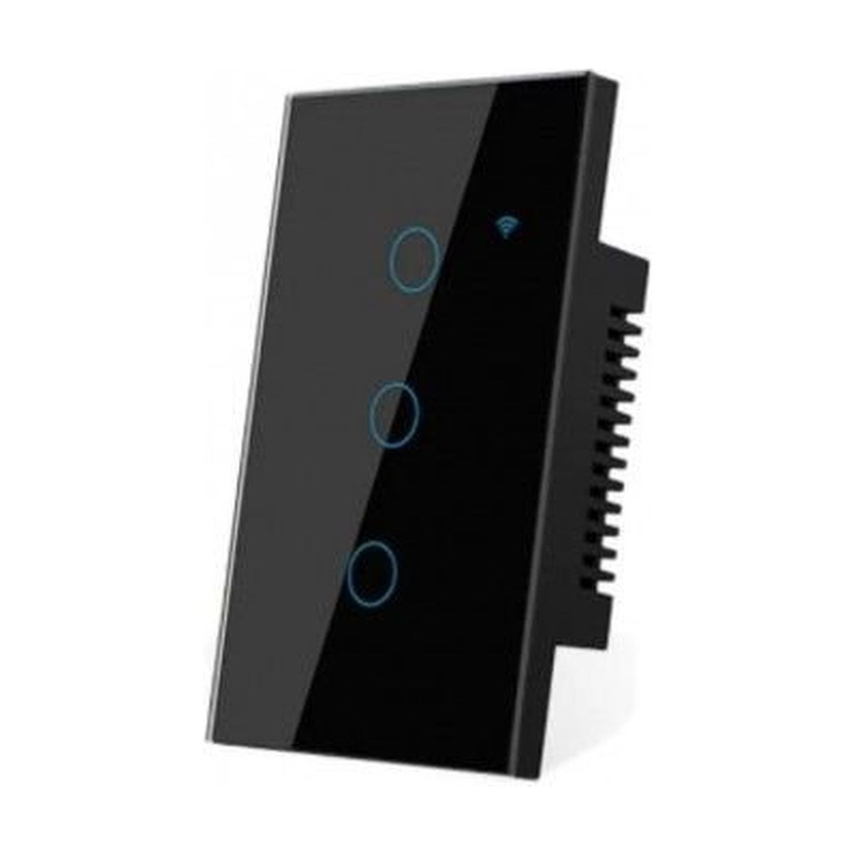 Interruptor Inteligente Triple Negro Táctil WiFi — Mercury Smart Home
