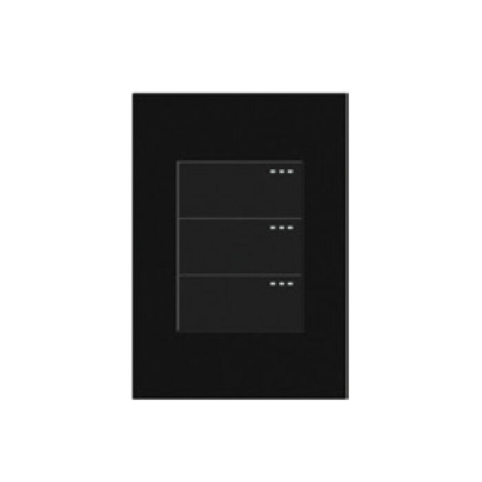 Interruptor Triple Conmutable Negro — Mercury Infinity Black