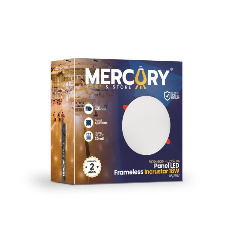 Panel LED Incrustar 18W — Mercury