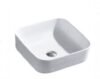 Lavamanos Sobreponer Cuadrado Unifer 38,5x38,5 cm Blanco