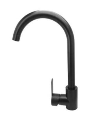 Llave Cocina Móvil Cuello de Ganso Negra Leos Llave Cocina Móvil Cuello de Ganso Negra Leos