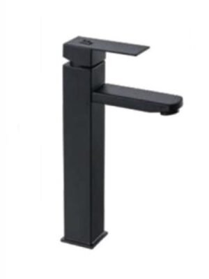 Llave Lavamanos Monocontrol Alta Negra Unifer