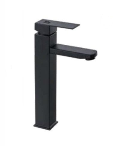 Llave Lavamanos Monocontrol Alta Negra Unifer Llave Lavamanos Monocontrol Alta Negra Unifer