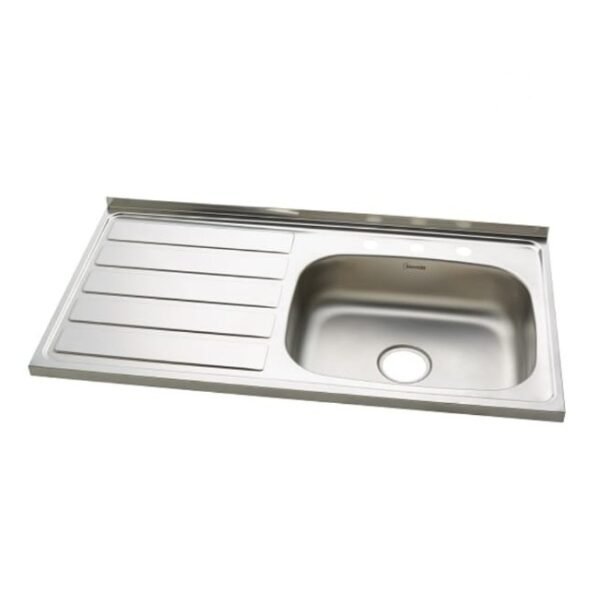 Platero Socoda 100x52 cm Escurridor Izquierdo Poceta Derecha — Mezclador Platero Socoda 100x52 cm Escurridor Izquierdo Poceta Derecha — Mezclador