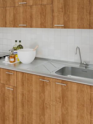 Platero Socoda 150x52 cm Escurridor Izquierdo Poceta Derecha — Monocontrol