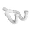 Sifon Flexible Doble Nacional Blanco