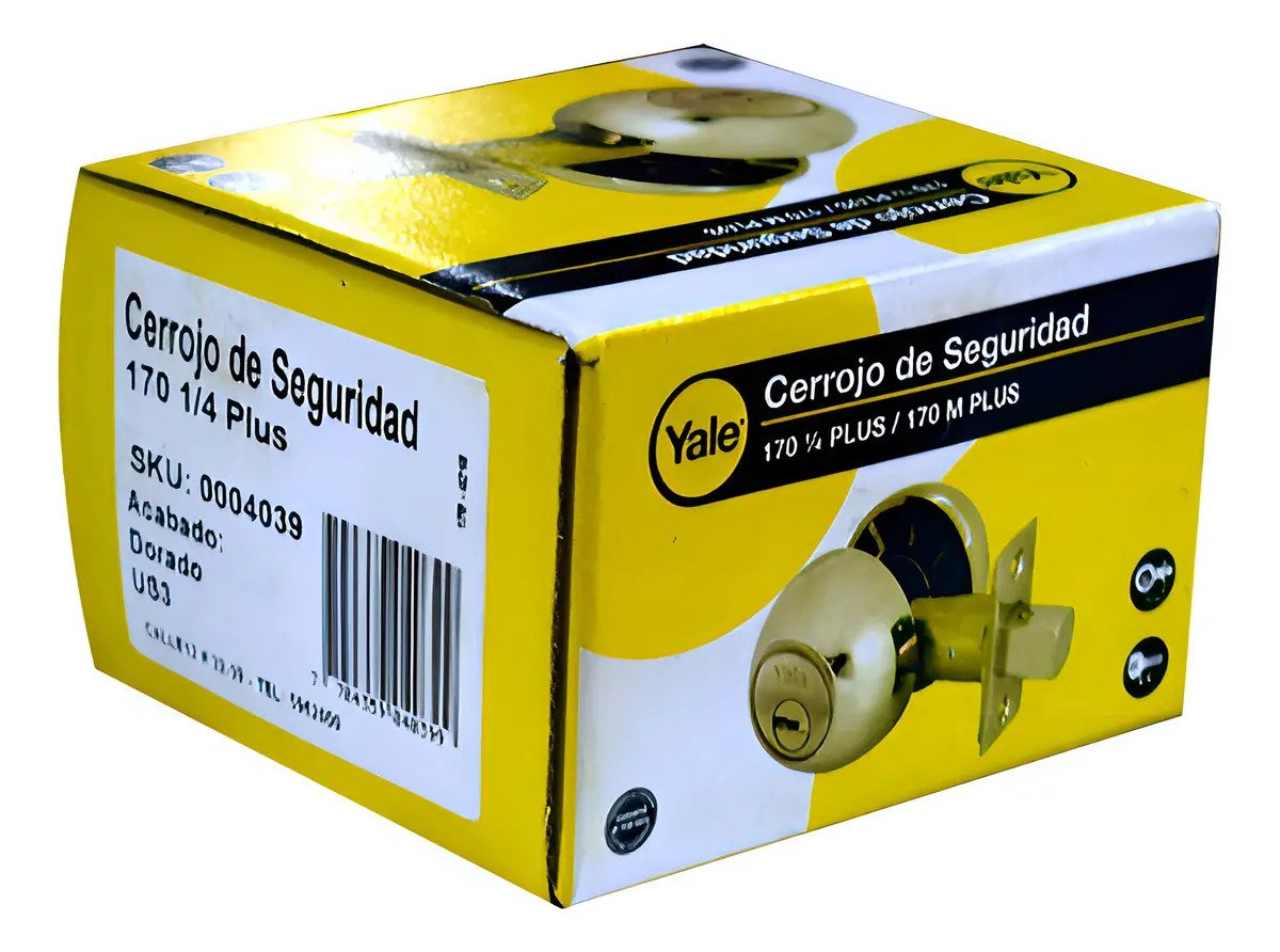 Cerradura de Seguridad Yale 170 Dorada