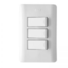 Interruptor Triple Conmutable Blanco Duomo — AVE