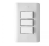 Interruptor Triple Conmutable Blanco Duomo — AVE