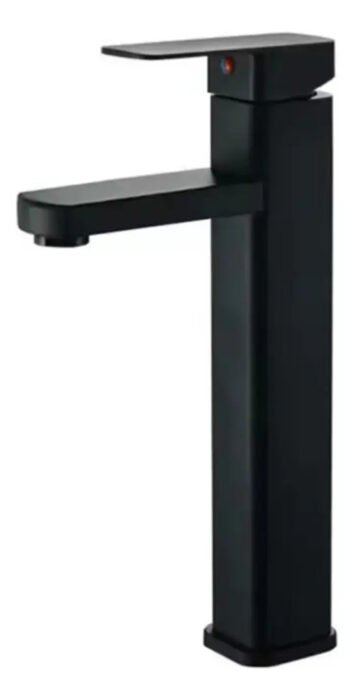 Llave Lavamanos Monocomando Baja Negra Unifer