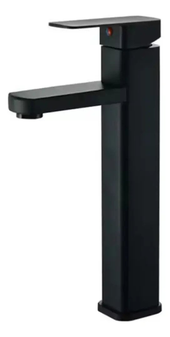 Llave Lavamanos Monocomando Baja Negra Unifer