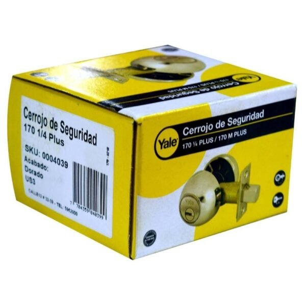 Cerradura Yale Seguridad Plus 170YP Dorada Cerradura Yale Seguridad Plus 170YP Dorada