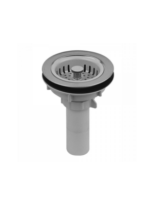 Paquete ×6 unidades — Canastilla Lavaplatos 4" X 6 Und Grival Llave Sencilla Lavaplatos Meson con Economizador Cuerpo en ABS Manija Tipo Pomo