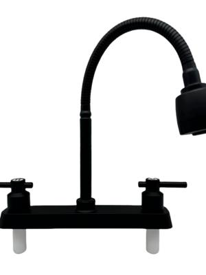 Mezclador 8” para Lavaplatos Diamante, Cuerpo en ABS, Cuello en Acero Inoxidable, Manija Plana , Acabado Cromado