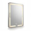 Espejo de Baño LED Rectangular Vertical 60x80cm Bordes Redondeados Antivaho Marco Cromado Espejo de Baño LED Rectangular Vertical 60x80cm Bordes Redondeados Antivaho Marco Cromado