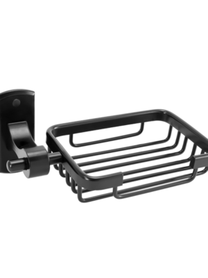 Paquete ×2 unidades — Jabonera Base Rectangular en Aluminioÿ Color Negro