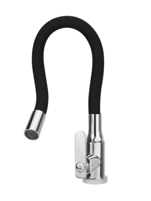 YW156-07_1 Llave Sencilla Lavaplatos Meson con Economizador Cuerpo en ABS Manija Tipo Pomo