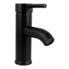 Mezclador Lavamanos Bajo Cuerpo Acero Inox # 201Manija en Zinccartucho Ceramico 40Mm Color Negro
