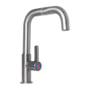 Llave Sencilla Color Gris Cuerpo en Acero Inox # 201 Manija en ABS Cartucho en Laton Peso: 560 G