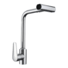 Mezclador monocontrol lavaplatos cromado, cuerpo en acero inoxidable 201, cartucho cerámico 35 mm