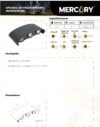 Ficha técnica Aplique LED de Pared Up & Down 6W Negro Luz Cálida 3000K — Mercury