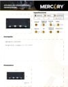 Ficha técnica Aplique LED de Pared Up & Down 8W Negro Luz Cálida 3000K — Mercury