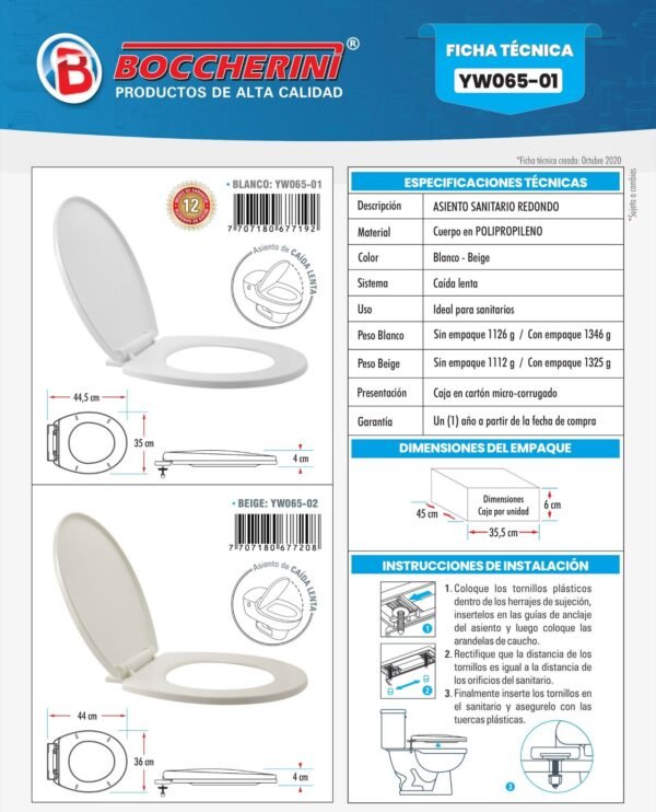 asiento-sanitario-redondo-de-caida-lenta-blanco-ficha-tecnica Ficha técnica Asiento Sanitario Redondo de Caida Lenta Blanco