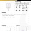 Ficha técnica Bombillo LED 100W — Mercury