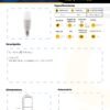 Ficha técnica Bombillo LED 12W E27 Luz Fría 6500K — Mercury