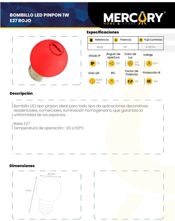 bombillo-led-1w-e27-rojo-mercury-ficha-tecnica Ficha técnica Bombillo LED 1W E27 Rojo — Mercury