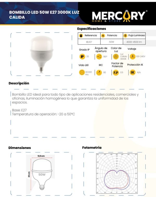 bombillo-led-50w-mercury-ficha-tecnica Ficha técnica Bombillo LED 50W — Mercury