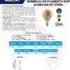 Ficha técnica Bombillo LED Filamento Vintage G125 4W E27 Luz Cálida Vintage — Mercury