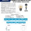 Ficha técnica Bombillo LED Vintage 1W E27 Luz Cálida 3000K — Mercury