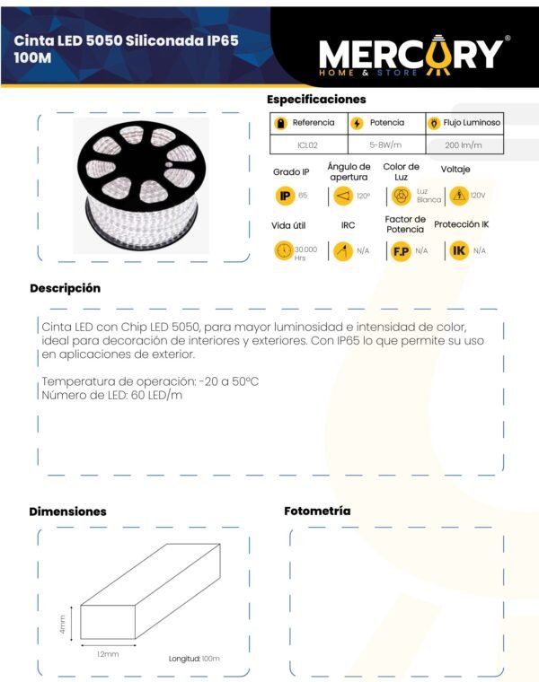 cinta-led-luz-fria-6500k-120v-x100m-ip65-mercury-ficha-tecnica-1 Ficha técnica Cinta LED Luz Fría 6500K 120V x100m IP65 — Mercury