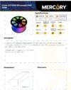 Ficha técnica Cinta LED RGB 120V x100m IP65 — Mercury