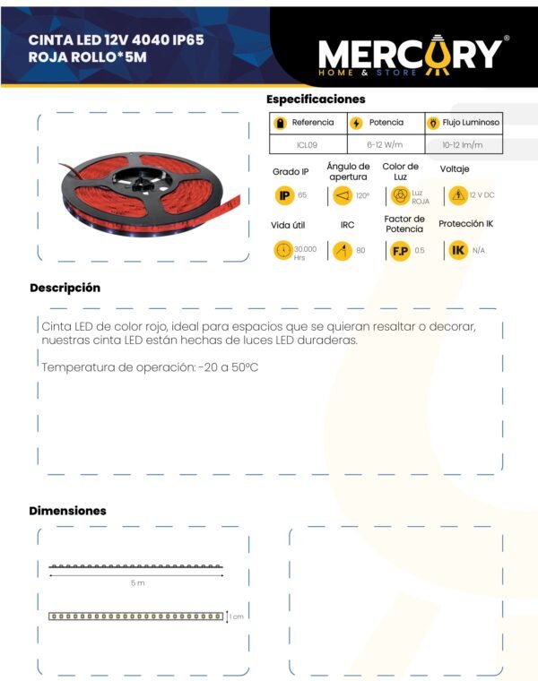 cinta-led-roja-12v-x5m-mercury-ficha-tecnica Ficha técnica Cinta LED Roja 12V x5m — Mercury