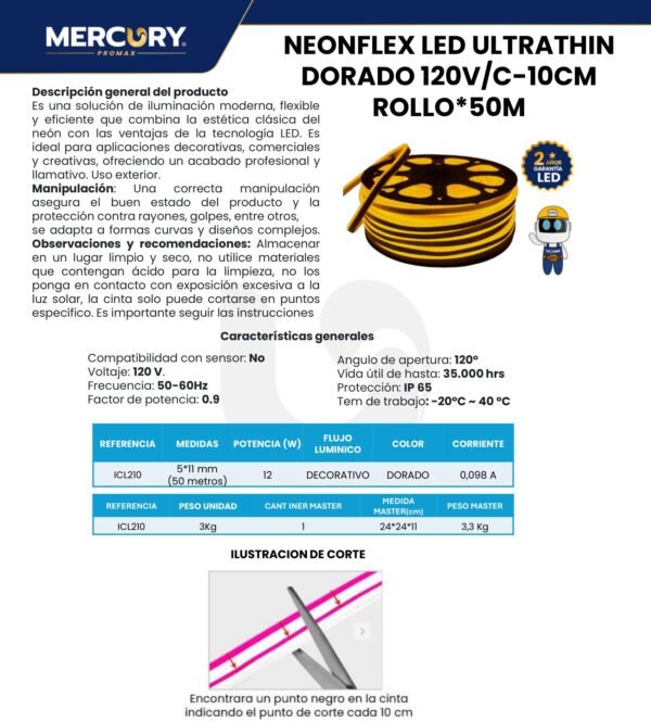 cinta-neon-flex-led-120v-x50m-mercury-ficha-tecnica Ficha técnica Cinta Neón Flex LED 120V x50m — Mercury