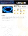 Ficha técnica Cinta Neón LED Azul 120V x100m IP65 — Mercury