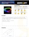 Ficha técnica Cinta Neón LED RGB 120V x100m IP65 — Mercury