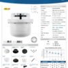 Ficha técnica Ducha Fusion Blanca con Manguera 110V