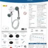 Ficha técnica Ducha Fusion Dirigible Blanca Kit 110V