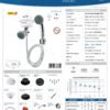 Ficha técnica Ducha Fusion Dirigible Blanca Kit 220V