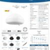 Ficha técnica Ducha Premium Zent Blanca con Manguera 220 V