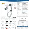Ficha técnica Ducha Victory Dirigible Blanca Kit 220V