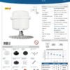Ficha técnica Ducha Victory Dirigible Blanca Slim 220V