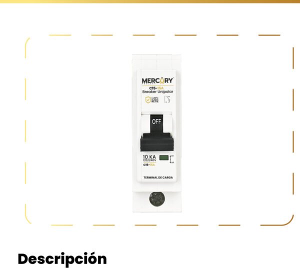MERCURY TACO 1P 15 A Enchuflable MERCURY TACO 1P 15 A Enchuflable