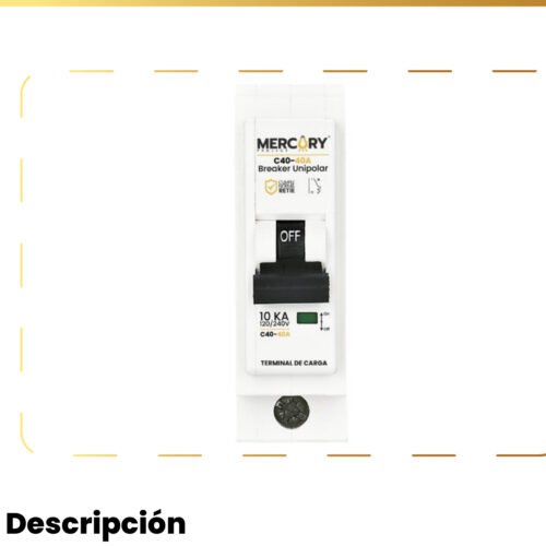 MERCURY TACO 1P 40 A Enchuflable MERCURY TACO 1P 40 A Enchuflable