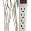 Multitoma 6 Salidas 3M Cable con Protección tipo Americana — Titanium